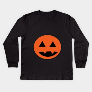 jack-o'-lantern Kids Long Sleeve T-Shirt